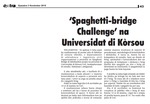 'Spaghetti-bridge Challenge' na Universidat di Kòrsou